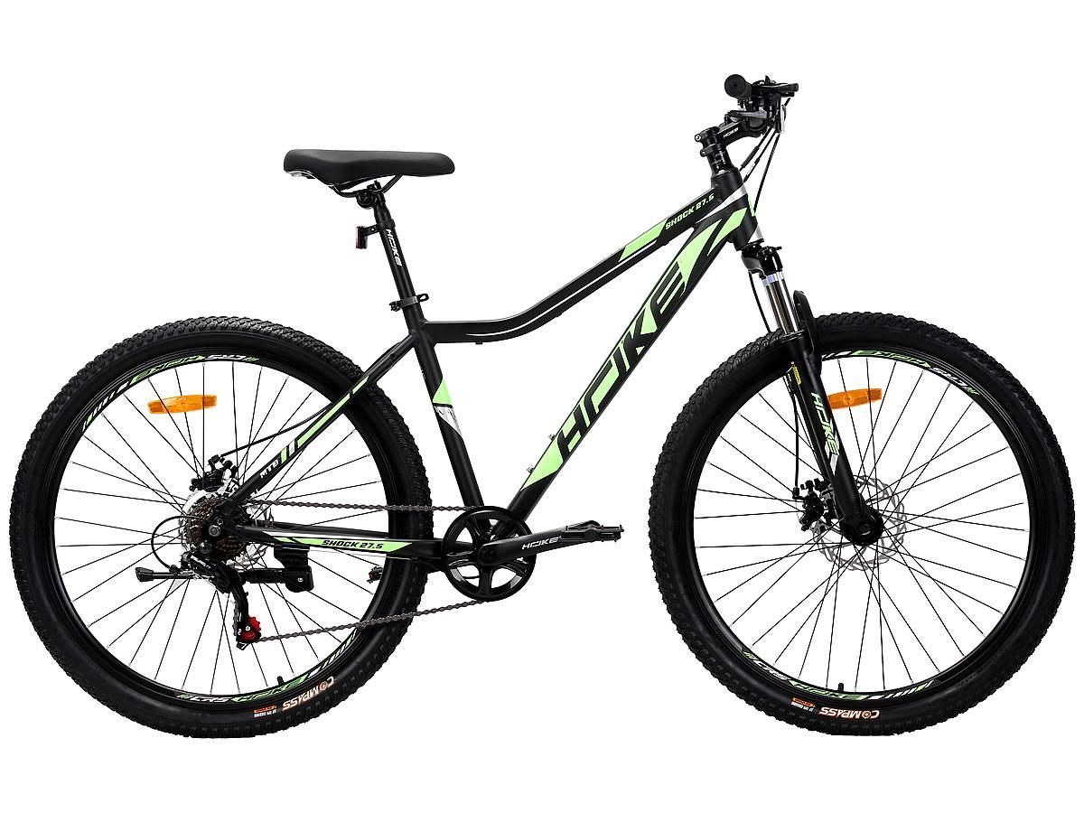 HOKE Shock 27,5 MD матовый чёрный-зелёный 17